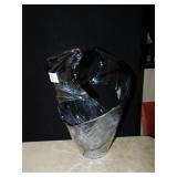SWIRL ART GLASS VASE PURPLE SWIRL 15" H X