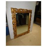 GOLD 45" X 34" FANCY GOLD MIRROR