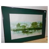 STILSON PRINT - 30" X 40" LAKESIDE SCENE - NO
