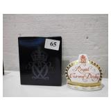 ROYAL CROWN DERBY CROWN NAMESTAND (10 YEAR