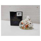 ROYAL CROWN DERBY MEADOW RABBIT SIGNED