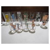 12 PEPSI COLLECTOR SERIES 1973/ 1975 GLASSES