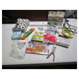 STAPLES, BOOK COVERS, PAPER CLIPS, ETC.