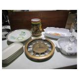 PASTA SERVING DISHES, CORNING WARE DISH, ETC.