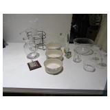MATCHING BOWLS, ASSORTED GLASSES, ETC.