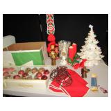 CERAMIC LIGHTED CHRISTMAS TREE AND OTHER