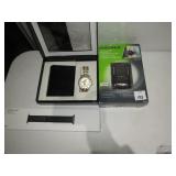 WATCH & WALLET GIFT SET, INSIGNIA HD RADIO, ETC.