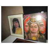 SKETCH 20X16"; OHM PORTRAIT 20X16"; WOODEN