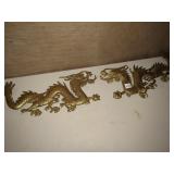 DRAGON 17" X 7 1/2 BRASS
