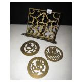 METAL BOOK REST FOLDS DOWN 10.5" X 8.5" - (3) 5"