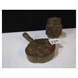 HINGE SILENT BUTLER W/ ORNATE DECORATION MATCHING