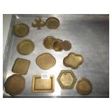 ASSORTED NESTING BRASS DISHES