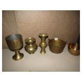 BRASS VASES BUCKET ETC.
