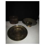 FOOTED BOWL, HINGE BRASS