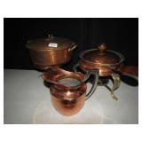 COPPER CHAFER, WATER PITCHER, ETC.