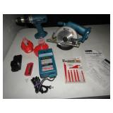 THAKITA CORDLESS DRIVER DRILL & CORDLESS CIRCULAR