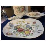 SPODE GREAT BRITIAN PLATTER, SQ. BOWL, OVAL