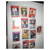 19 CARDS IN HOLDERS JIM ABBOTT, BARRY SANDERS,