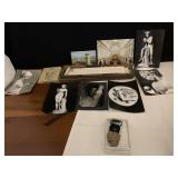 LETTER STENCIL, SNAKE HEAD KEYCHAIN, POST CARDS,