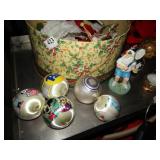 CHRISTMAS ORNAMENTS INCLUDING PITT AND CHARLIE