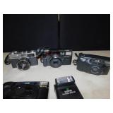ASSORTMENT OF CAMERAS: OLYMPUS 35 DC 40MM,