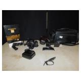 OLYMPUS OM-2S 55 MM CAMERA, OLYMPUS WINDER 1,