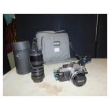 NIKON FG 50MM; NIKON LENS 70-150MM; CAMERA BAG