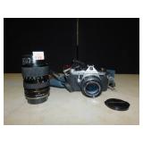 PENTAX ME SUPER 50MM; LENS 28-80MM