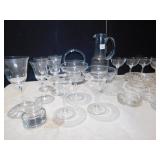 OYSTER DISHES, 5 LAMBERT CRYSTAL DISHES, ICE