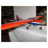MODEL PLANE WITH MOTOR53" LONG X 46" WINGSPAN