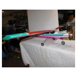 MODEL PLANE WITH MOTOR, SMALL HOLE INSIDE OF