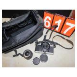 MINOLTA XG M 50 MM CAMERA, MINOLTA 28 MM LENS