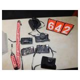 NIKON ONE TOUCH 35MM; OLYMPUS; YASHICA TL-ELECTRO