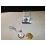 SEARS POCKET WATCH LOCOMOTIVE DESIGN BACK: EAGLE