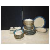 RAINBOW STONE DISH SET SERVICE FOR 6 PLUS