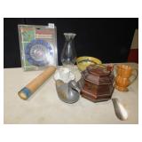 WINDOWPANE THERMOMETER, PING PONG BALLS IN TUBE,