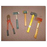 BOLT CUTTERS, MALLET, AX, ETC.