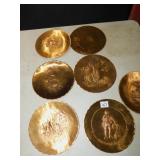 BRONZE PLATES BY NATALI, 8 & 9"