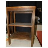 WALNUT TABLE 25" H X 18" W X 12" D