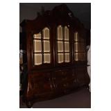 IMPRESSIVE 2 PIECE CHINA CABINET