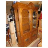 CHINA CABINET 2 DOOR TOP 2 DOOR BASE 78" H X 82"