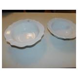 CASSEROLES, ROSE FOSTORIA BOWL ETC,