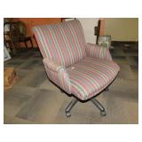 5 WHEEL OFFICE CHAIR STRIPPED UPHL. CLEAN