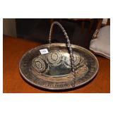 SILVERPATED HANDLED DISH