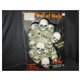 HALLOWEEN WALL SKULLS .