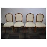 CARVED TOP SOLID CHAIRS 2 ARM 4 STRAIGHT VERY .