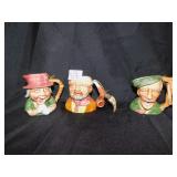 THREE TOBY MUGS .