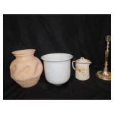 POTTERY VASES, PLANTER, ETC.