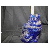 COBALT 2 PC. DOG DISH