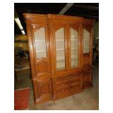 DREXEL 2 PIECE BREAKFRONT CHINA CABINET BEAUTIFUL